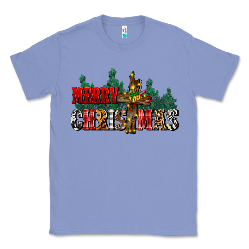 Merry Christmas  Cross Classic Tee by CowGirlArtShop | Teevron