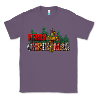 Lavender merry christmas  cross Classic Tee - CowGirlArtShop