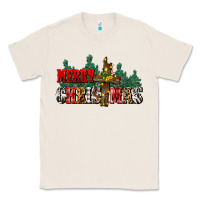 Natural merry christmas  cross Classic Tee - CowGirlArtShop