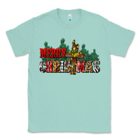Seafoam merry christmas  cross Classic Tee - CowGirlArtShop