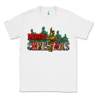 White merry christmas  cross Classic Tee - CowGirlArtShop