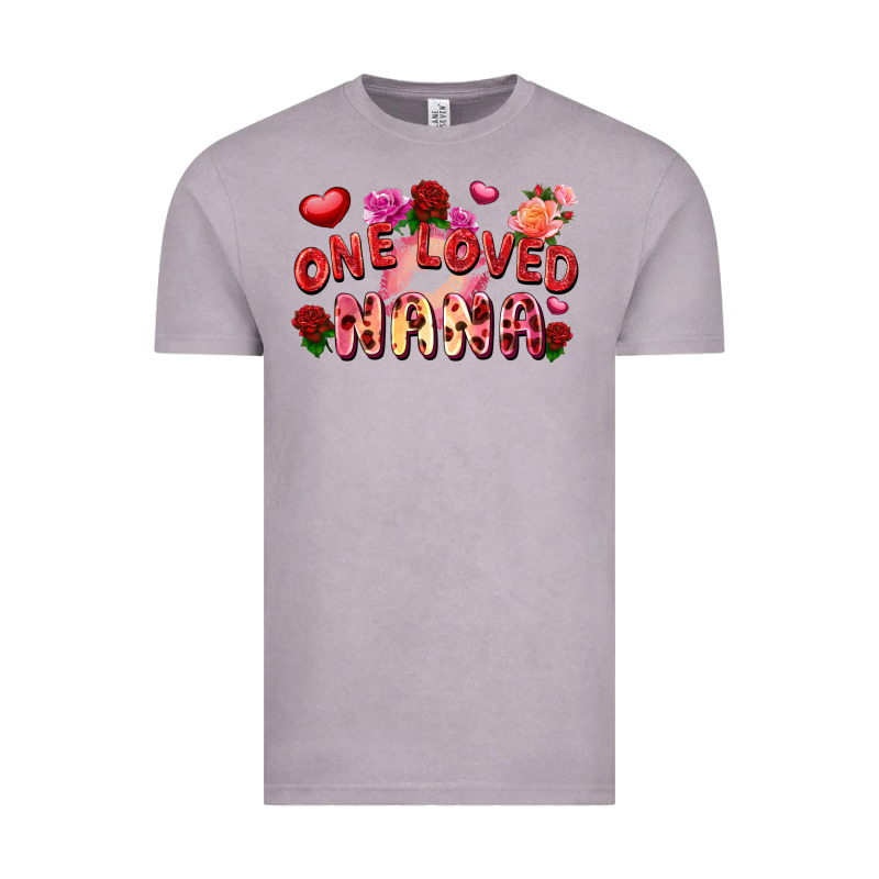 One Loved Nana Valentine's Day Vintage Tee by FaDigitalArtStudio | Teevron