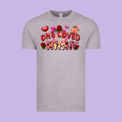 One Loved Nana Valentine's Day Vintage Tee Designed By Fadigitalartstudio