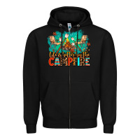 Black life is better by the campfire Zipper Hoodie - AdoDesignShop