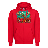 Red life is better by the campfire Zipper Hoodie - AdoDesignShop
