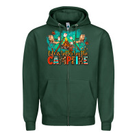 Sports Green life is better by the campfire Zipper Hoodie - AdoDesignShop