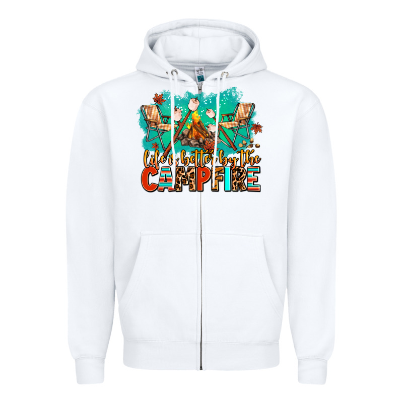 Life Is Better By The Campfire Zipper Hoodie by AdoDesignShop | Teevron