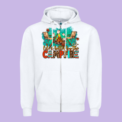 Life Is Better By The Campfire Zipper Hoodie Designed By Adodesignshop