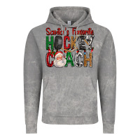 Cloud Rock Santa's Favorite Hockey Coach For Christmas Vintage Hoodie - FaDigitalArtStudio