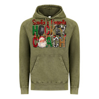 Vintage Olive Santa's Favorite Hockey Coach For Christmas Vintage Hoodie - FaDigitalArtStudio