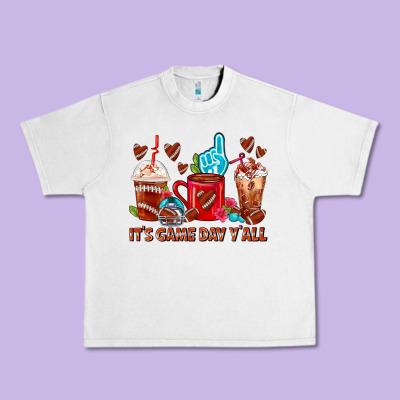 American Football Coffee Cup Urban Heavy Tee Designed By Fadigitalartstudio