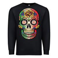 Black mexican skull Premium Sweatshirt - JahusDesignShop