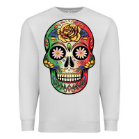 Dove Grey mexican skull Premium Sweatshirt - JahusDesignShop