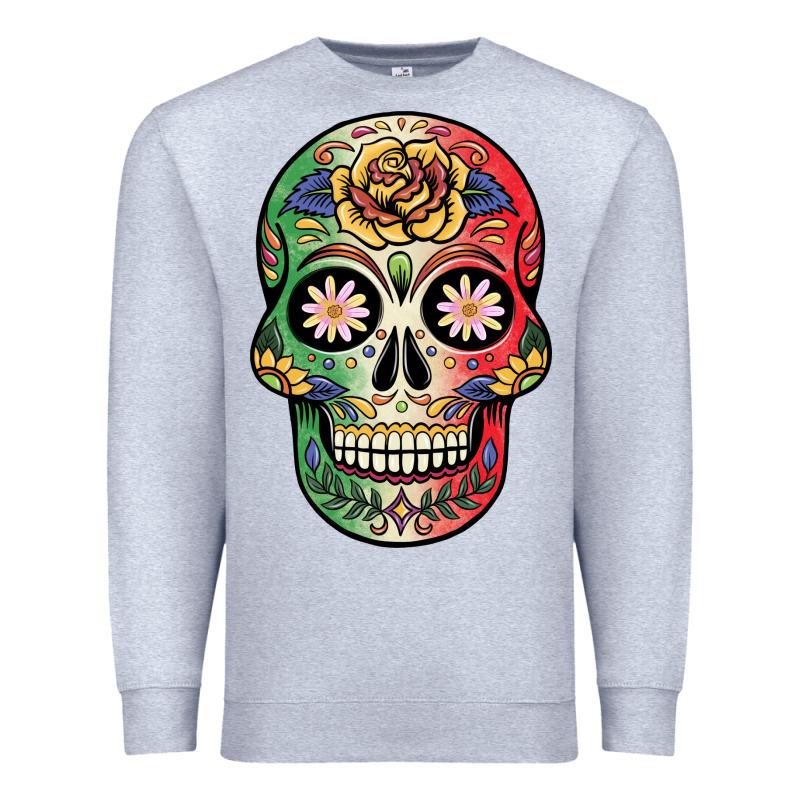 Mexican Skull Premium Sweatshirt by JahusDesignShop | Teevron