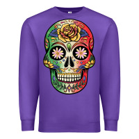 Purple mexican skull Premium Sweatshirt - JahusDesignShop