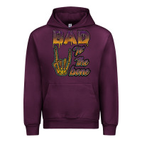 Mauve Wine bad to the bone Urban Hoodie - JahusDesignShop