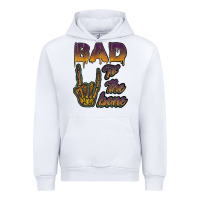 White bad to the bone Urban Hoodie - JahusDesignShop