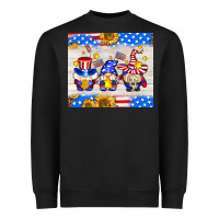 Black American gnomes Heavyweight Sweatshirt - AdoDesignShop