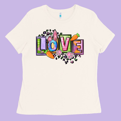 Easter Love Happy Easter Day Ladies Tee Designed By Cowgirlartshop