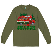 Army Green christmas 'tis the season Long Sleeve Tee - BundleAndBundleShop