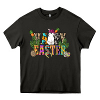 Asphalt Happy Easter with cowboy Easter Day Heavy Core Tee - HowdyJamesFarm