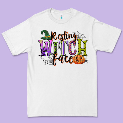 Resting Witch Face Premium Tee Designed By Cowgirlartshop