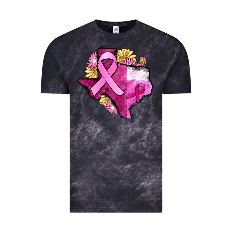 Texas Cancer Awareness Map Vintage Tee by FaDigitalArtStudio | Teevron