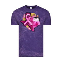 Cloud Purple Texas Cancer Awareness map Vintage Tee - FaDigitalArtStudio