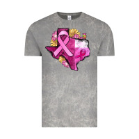Cloud Rock Texas Cancer Awareness map Vintage Tee - FaDigitalArtStudio