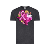 Vintage Black Texas Cancer Awareness map Vintage Tee - FaDigitalArtStudio