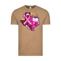 Vintage Coffee Texas Cancer Awareness map Vintage Tee - FaDigitalArtStudio