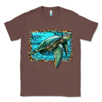 Chestnut sea turtle with background Classic Tee - Artiststas