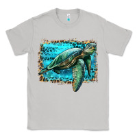 Moon Dust sea turtle with background Classic Tee - Artiststas