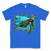 True Royal sea turtle with background Classic Tee - Artiststas
