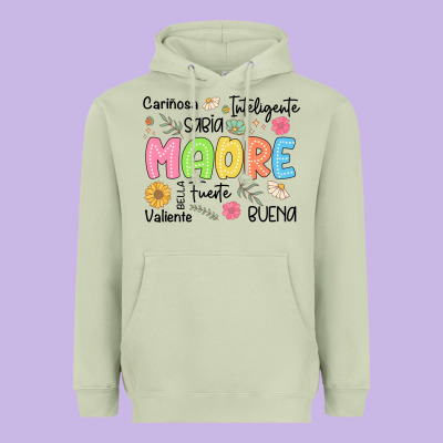 Madre Spanish Mothers Day Heavyweight Hoodie Designed By Jahusdesignshop