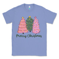 Colony Blue merry christmas trees Classic Tee - CowGirlArtShop
