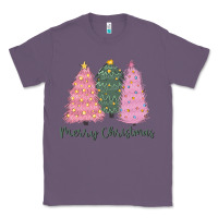 Lavender merry christmas trees Classic Tee - CowGirlArtShop