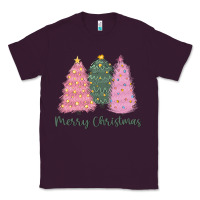 Plum merry christmas trees Classic Tee - CowGirlArtShop