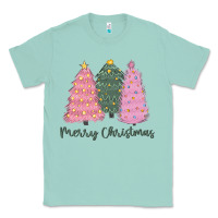 Seafoam merry christmas trees Classic Tee - CowGirlArtShop