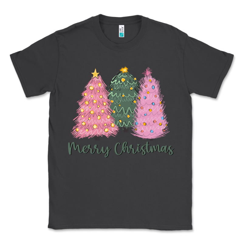 Merry Christmas Trees Classic Tee by CowGirlArtShop | Teevron