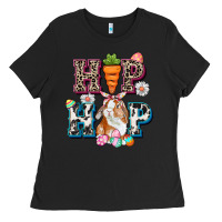 Black Western hip hop bunny Easter Day Ladies Tee - CowGirlArtShop