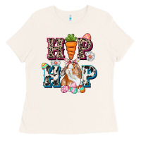 Bone Western hip hop bunny Easter Day Ladies Tee - CowGirlArtShop