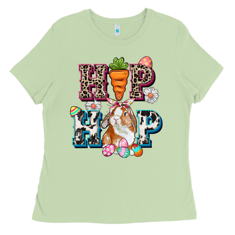 Western Hip Hop Bunny Easter Day Ladies Tee by CowGirlArtShop | Teevron