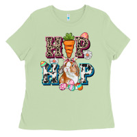 Matcha Western hip hop bunny Easter Day Ladies Tee - CowGirlArtShop