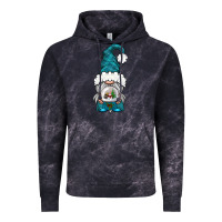 Cloud Black winter gnome with snow globe Vintage Hoodie - BundleAndBundleShop
