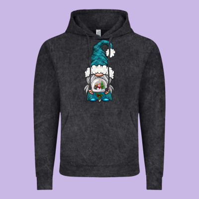 Winter Gnome With Snow Globe Vintage Hoodie Designed By Bundleandbundleshop