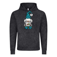 Vintage Black winter gnome with snow globe Vintage Hoodie - BundleAndBundleShop