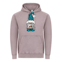 Vintage Zinc winter gnome with snow globe Vintage Hoodie - BundleAndBundleShop