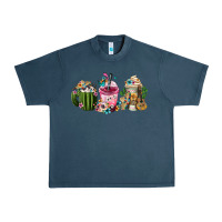 Midnight Navy Mexican Day Of The Dead Coffee Cups Urban Heavy Tee - FaDigitalArtStudio