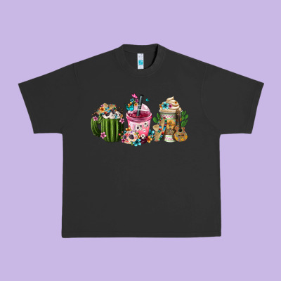Mexican Day Of The Dead Coffee Cups Urban Heavy Tee Designed By Fadigitalartstudio